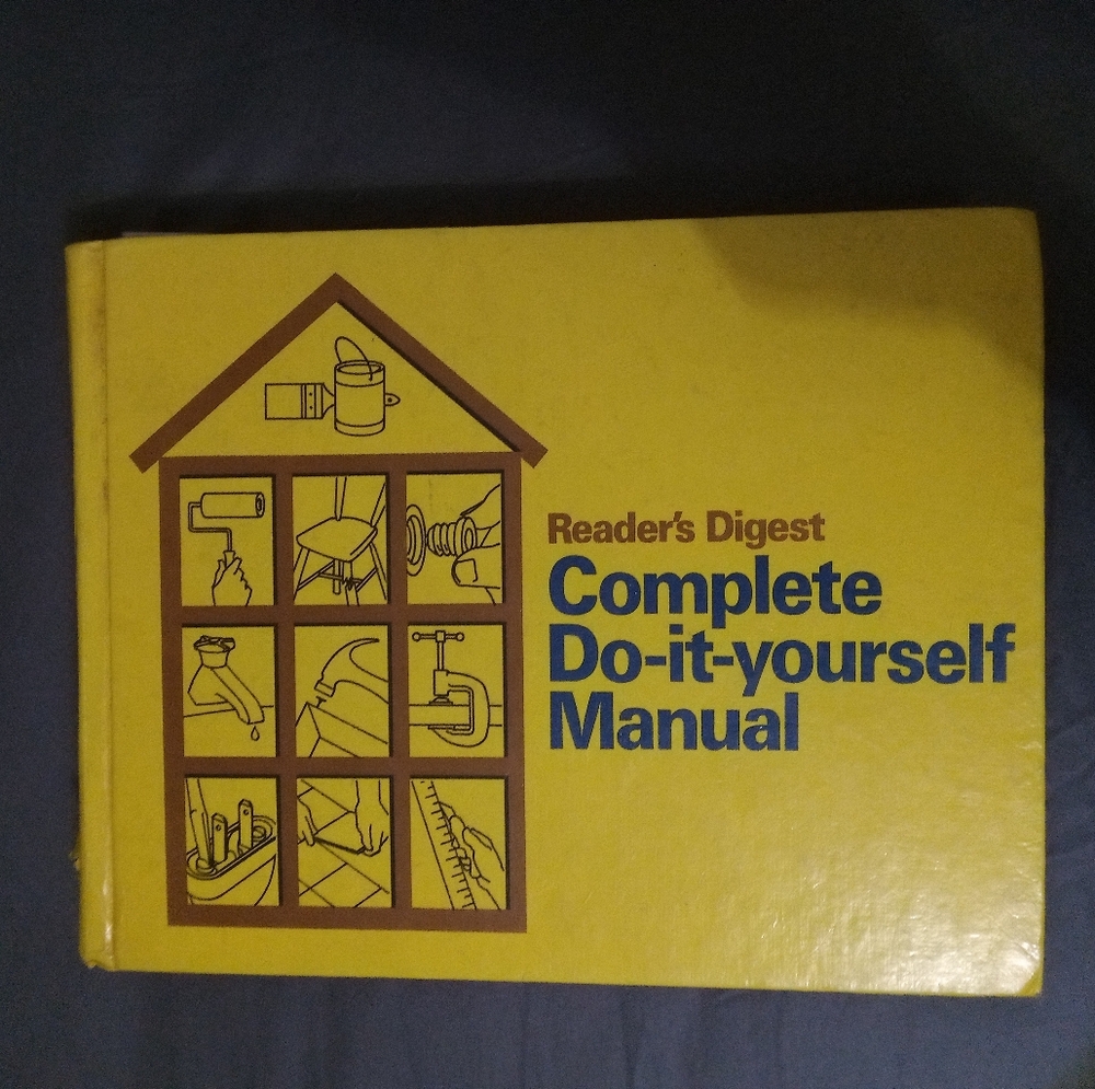 Readers Digest Complete Do-it-yourself Manual 1973 Hardcover Home Repairs Yellow